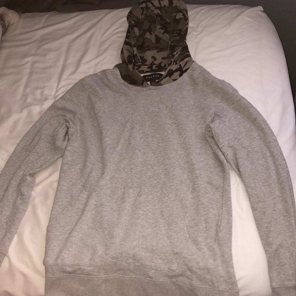 🔥PACSUN CAMO GREY HOODIE!!!